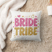 Bride Tribe Glitter Throw Pillow Kussen (Deken)