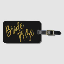 Bride Tribe Gold Folie Bagagetas Label Bagagelabel