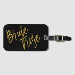Bride Tribe Gold Folie Bagagetas Label Bagagelabel