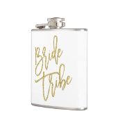 Bride Tribe Gold Glitter Script Heupfles (Links)