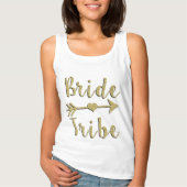 Bride Tribe Gold Glitter Tank (Voorkant)