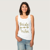 Bride Tribe Gold Glitter Tank (Volledige Voorkant)