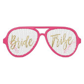Bride Tribe Gouden Folie Party Zonnebril (Voorkant)