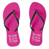 Bride Tribe grappige bridesmaids teenslippers (Voetbed)