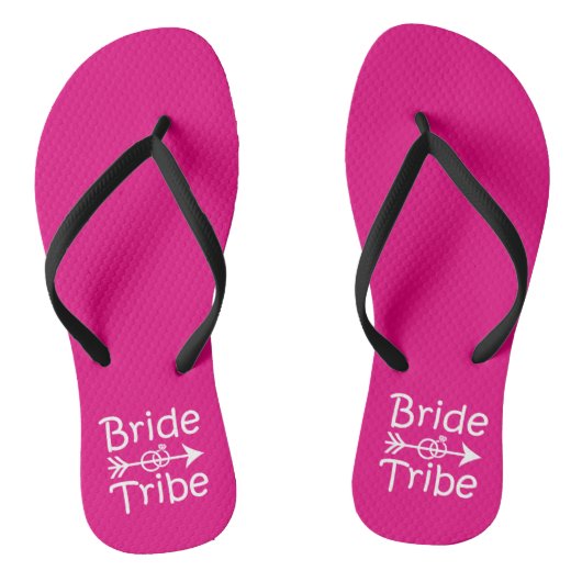 Bride Tribe grappige bridesmaids teenslippers (Voetbed)