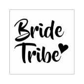 Bride Tribe Heart Rubberstempel (Afrduk)
