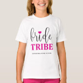 Bride Tribe Hot Pink Bridal Shirt voor Bloemenmeis (Voorkant)