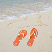 Bride Tribe I Do Crew Neon Sinaasappel Teenslippers