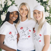 Bride Tribe Kus de Miss Goodbye T-shirt