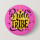 Bride Tribe Large 3" rond Ronde Button 7,6 Cm (Voorkant)