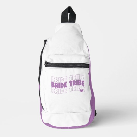Bride Tribe Lavender White Sling Bag (Voorkant)