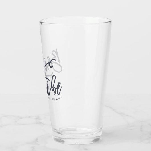 Bride Tribe Modern en Eenvoudig handgeschreven Glas (Links)