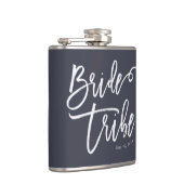 Bride Tribe Modern en Eenvoudig handgeschreven Heupfles (Rechts)