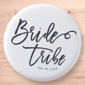 Bride Tribe Modern en Eenvoudig handgeschreven Ronde Button 3,2 Cm