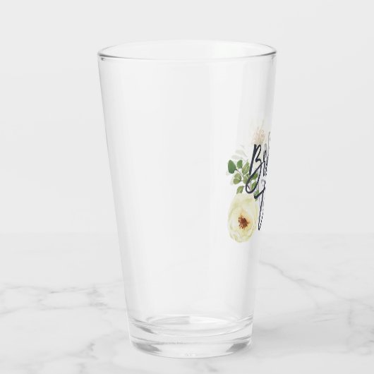 Bride Tribe Modern Waterverf Floral Foliage Glas (Rechts)