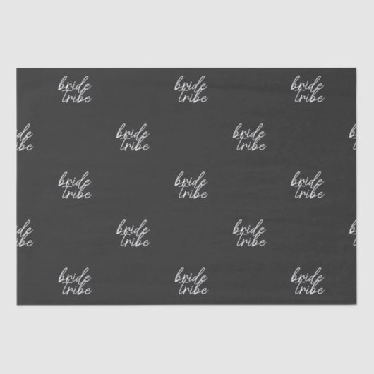 Bride Tribe | Moderne Bruidsborrel Tissuepapier (Voorkant)