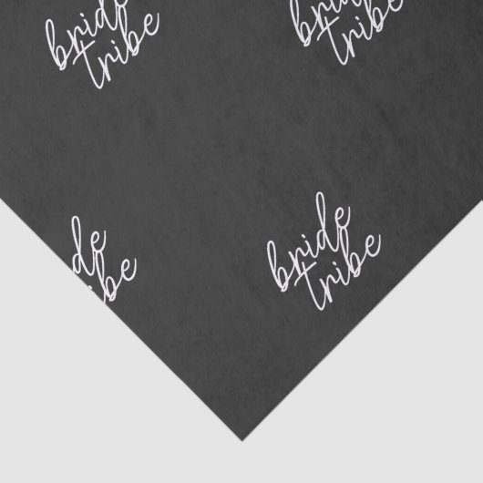 Bride Tribe | Moderne Bruidsbruiloft Tissuepapier (Detail)