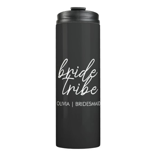 Bride Tribe | Moderne Bruidsmeisje Thermosbeker (Voorkant)