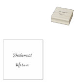 Bride tribe monogram bridal shower simple golden p rubberstempel (Gestempeld)