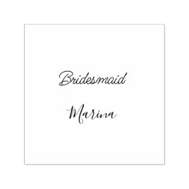 Bride tribe monogram bridal shower simple golden p  zelfinktende stempel
