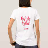 Bride Tribe (naam) T-shirt (Achterkant)