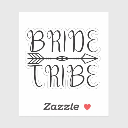 Bride Tribe nieuw Sticker (Vel)