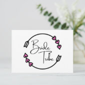 Bride Tribe Note Cards Bedankkaart (Staand voorkant)