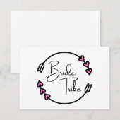 Bride Tribe Note Cards Bedankkaart (Voorkant / Achterkant)