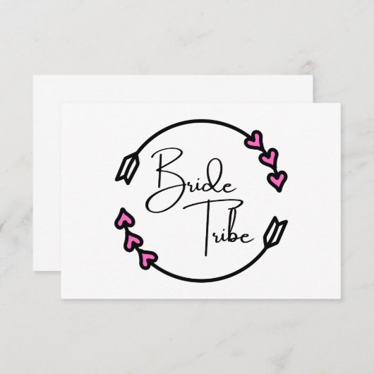 Bride Tribe Note Cards Bedankkaart (Voorkant / Achterkant)
