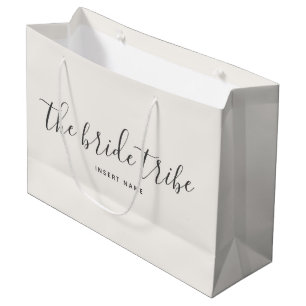 Bride Tribe Off-White Cream Wedding Groot Cadeauzakje