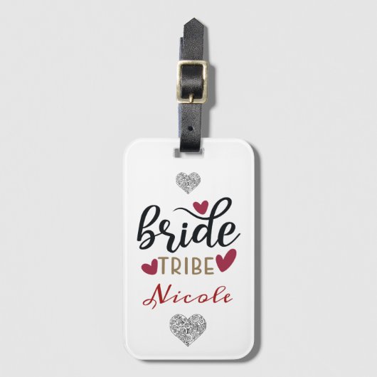 Bride Tribe Persoonlijk Bagagelabel (Voorkant (verticaal))