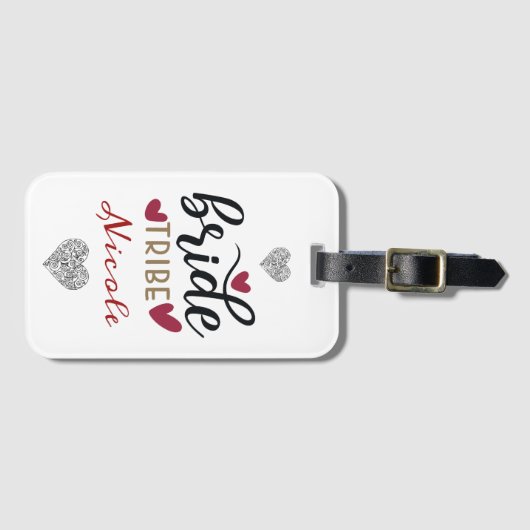 Bride Tribe Persoonlijk Bagagelabel (Voorkant (horizontaal))