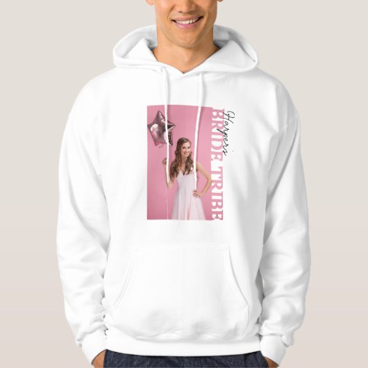 Bride Tribe Photo Hoodie | Personalised Hen Party  (Voorkant)