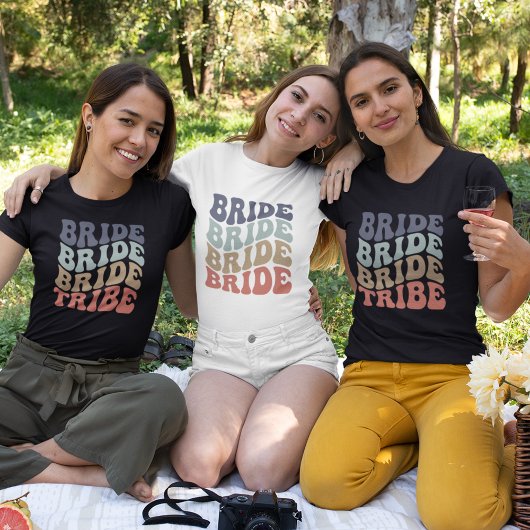 Bride Tribe Retro T-shirt