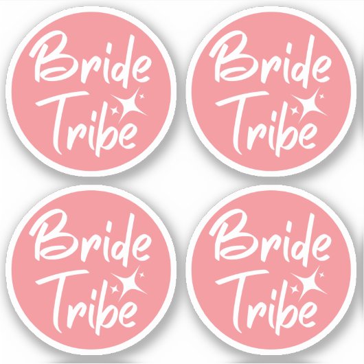 Bride Tribe Roos Bachelorette Sticker (Voorkant)