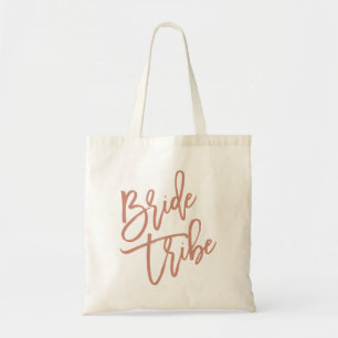 Bride Tribe Roos Gold Script Tote Bag