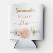 Bride tribe roos goudflorale eucalyptusgroen blikjeskoeler (Voorkant)