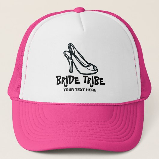 Bride Tribe-schoen aangepast roze bachelorette Trucker Pet (Voorkant)