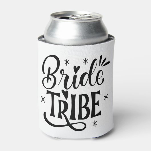 Bride Tribe Sparkle Script Blikjeskoeler (Blikje Voorkant)
