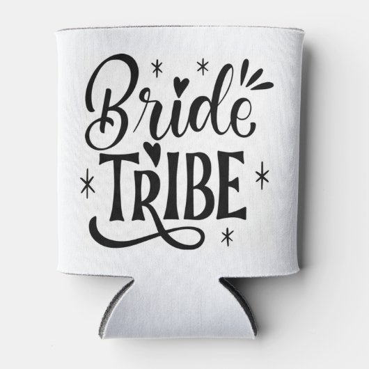 Bride Tribe Sparkle Script Blikjeskoeler (Voorkant)