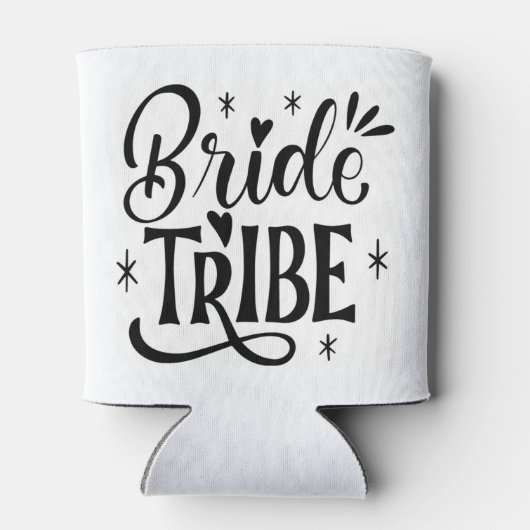 Bride Tribe Sparkle Script Blikjeskoeler (Achterkant)