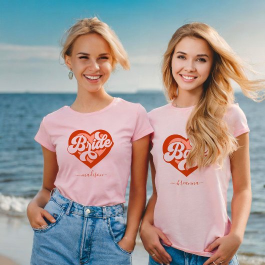 Bride Tribe T-Shirt Bachelorette Retro Bride T-shi