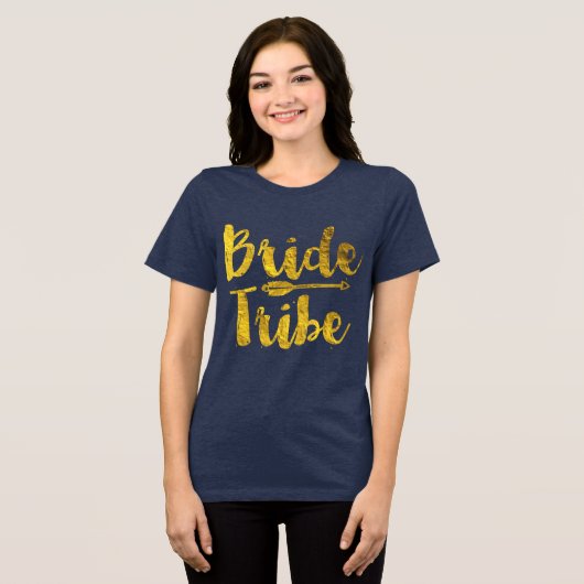 Bride Tribe Tri-Blend Shirt (Voorkant volledig)