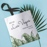 Bride Tribe Tropical Las Vegas Tote Bag<br><div class="desc">geïnspireerde bananenbladeren en -lettertypen zetten de toon voor je moderne zomer- of tropische gebeurtenis uit de mideeuw. Vermijdt de blik van het Beverly Hills Hotel of Troop Beverly Hills. Alle essentiële onderdelen, zoals lippenbalm, handdoek, hangover kit, snacks en nog veel meer. Koop het hele collectie in mijn zadelwinkel. Moet het...</div>