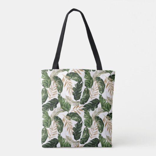Bride tribe tropisch blad en typografie tote bag (Achterkant)