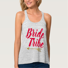 Bride Tribe Typography Calligaphy Hand Lettered Tri-Blend Shirt