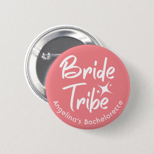 Bride Tribe Vrijgezellenfeest Button (Voorkant /achterkant)