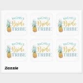 BRIDE Tribe Vrijgezellenfeest Stickers Ananas Luau (Vel)