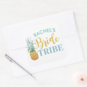 BRIDE Tribe Vrijgezellenfeest Stickers Ananas Luau (Envelop)