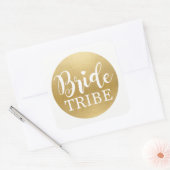 Bride Tribe Vrijgezellenfeest Stickers Gouden Brui (Envelop)